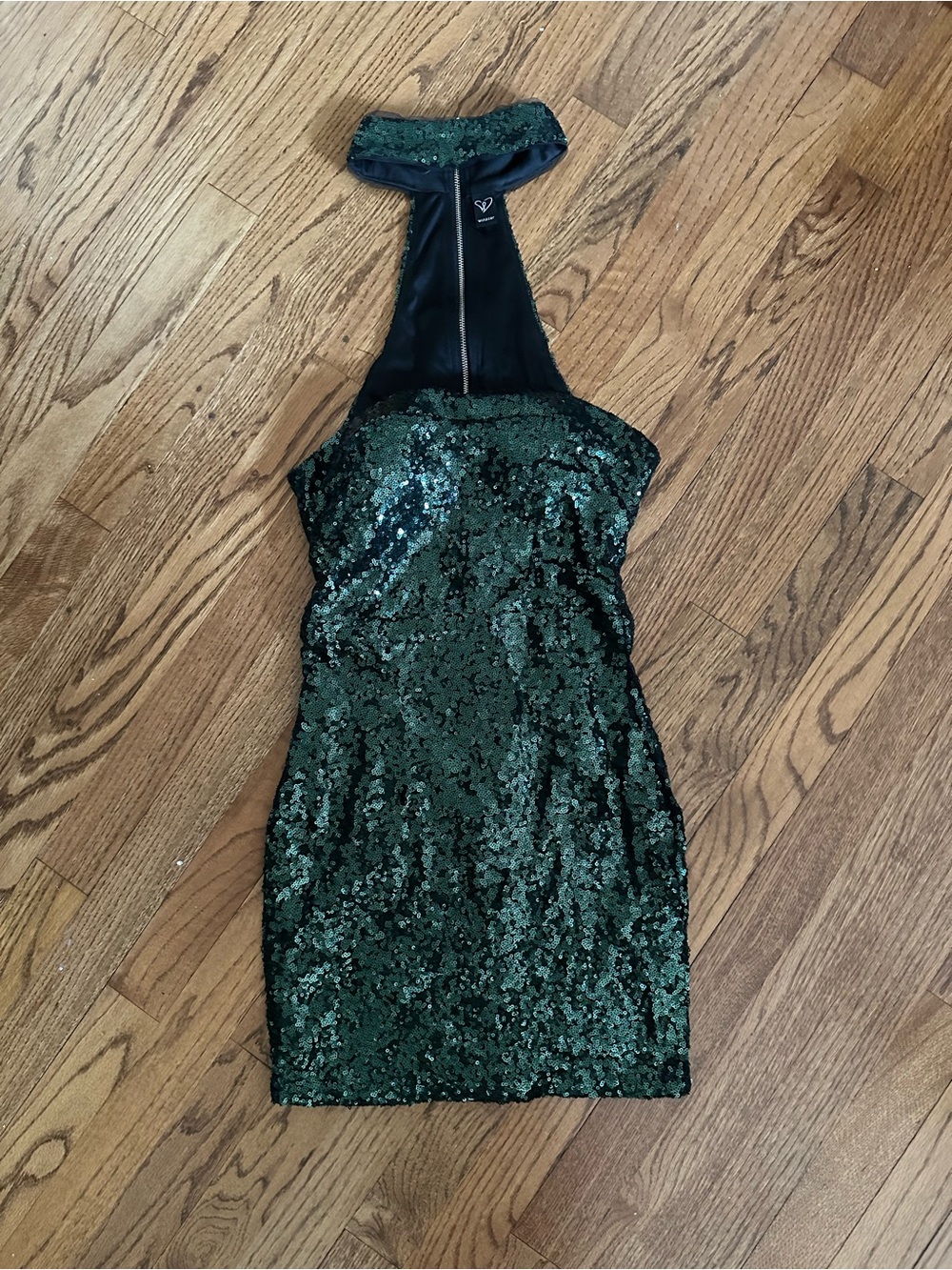 Windsor Emerald Green Sequins Dress w/Choker